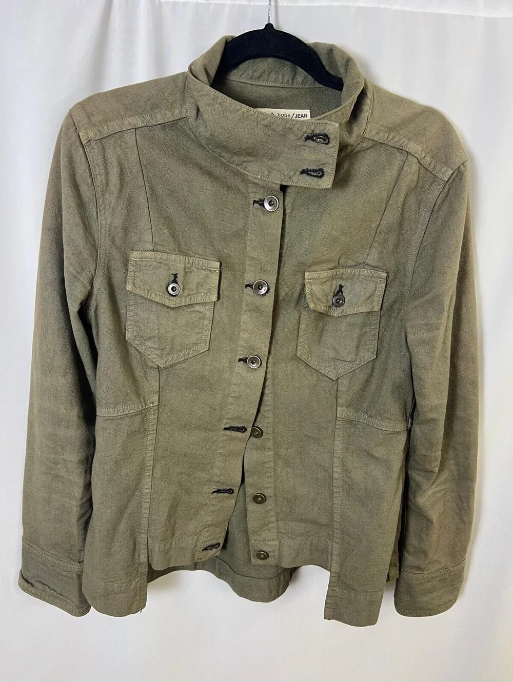 rag & bone Military Green Cotton Jacket Medium Utility